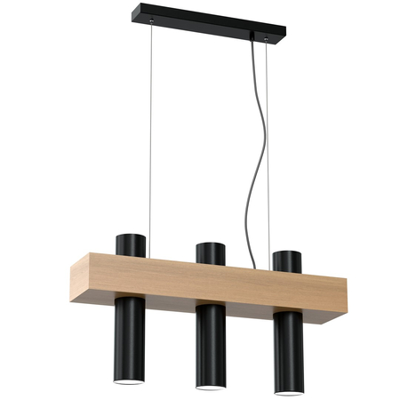 Milagro - Lampa wisząca WEST BLACK 3xGU10