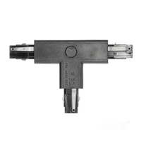 Łącznik do szynoprzewodu 3-obwodowy T PRAWY czarny Kobi