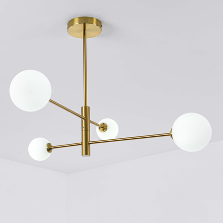 Lampa wisząca Dorado złota 4xG9