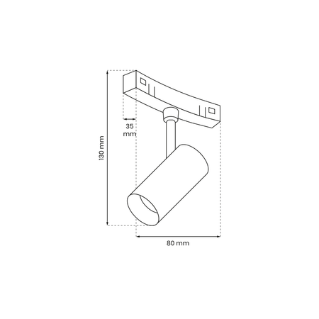 Milagro - ROUND MAGNETIC TRACK 7W 3000K do śr. 900mm