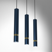 Milagro - Lampa wisząca JOKER NAVY BLUE/GOLD 3xGU10