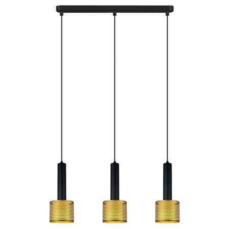 Lampa wisząca Amo czarno-złota 3xE27