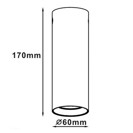 Manacor oczko czarne  ze złotym ringiem 17 cm LP-232/1D - 170 BK/GD