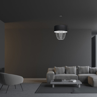 Milagro - Lampa wisząca ALMERIA BLACK/CHROME 1xE27