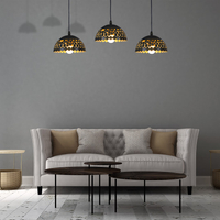 Milagro - Lampa wisząca LISA BLACK 3xE27