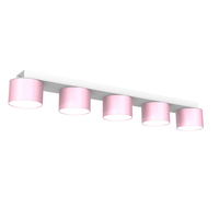 Milagro - Lampa sufitowa DIXIE Pink/White  5xGX53