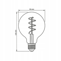 Żarówka LED Filament 4W 300lm 2200K E27 ciepła