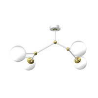 Milagro - Lampa sufitowa JOY WHITE / GOLD 4xE14