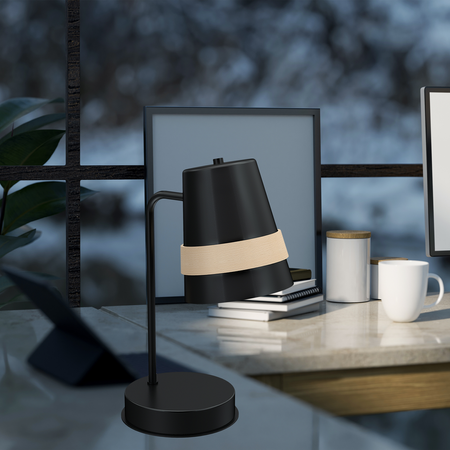 Milagro - Lampa stołowa VENEZIA BLACK 1xE27