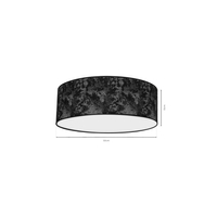 Milagro - Lampa Sufitowa SATINO SILVER 3xE27  Ø50cm