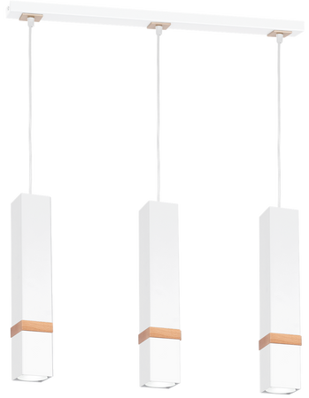 Milagro - Lampa wisząca VIDAR WHITE 3xGU10