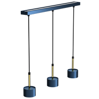 Milagro - Lampa wisząca ARENA BLUE/GOLD 3xGX53