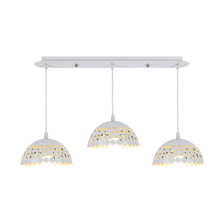 Milagro - Lampa wisząca LISA WHITE 3xE27