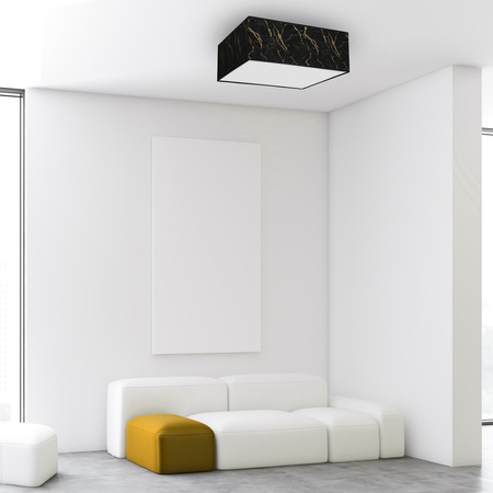 Milagro - Lampa sufitowa SENSO Black/Gold kwadrat 3xE27