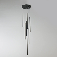 Lampa wisząca Lungo 7 czarna 7xG9