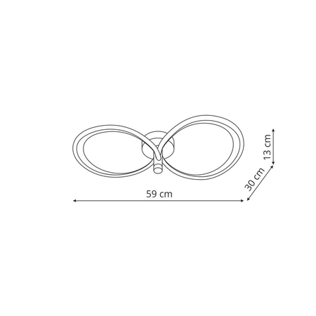 Azina 2 Plafon złota LED