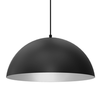 Milagro - Lampa wisząca BETA BLACK/WHITE 1xE27 45cm