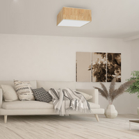 Milagro - Lampa sufitowa CORK White/Cork 3xE27