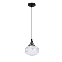 LAMPA WISZĄCA EXETER  145mm 1 CZARNY