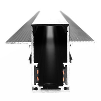 Szyna magnetyczna podtynkowa czarna LL-20D 150cm