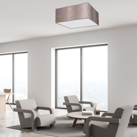 Milagro - Lampa sufitowa ZIGGY PINK Gold/Pink 3xE27