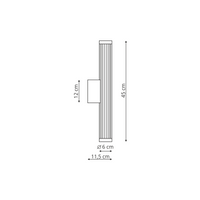 Kinkiet Vena 45 cm coffe LED CCT