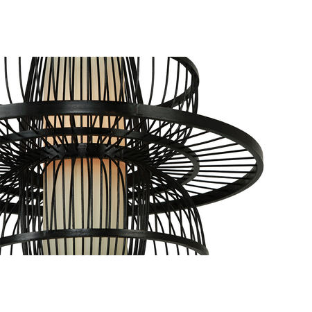 Rattanowa lampa wisząca Astra czarna 1xE27