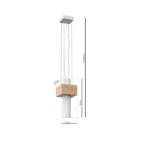 Milagro - Lampa wiszaca WEST WHITE 1xGU10