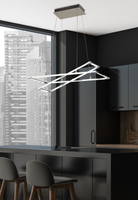 KSEROS LAMPA WISZĄCA 60X30 35W LED SREBRNO SZARY 4000K APETI