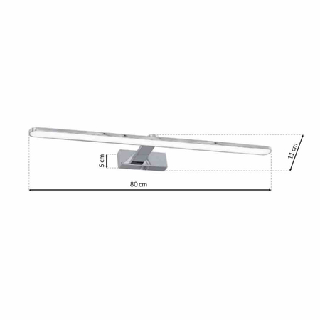 Kinkiet SPLASH CHROME 80cm 16W LED