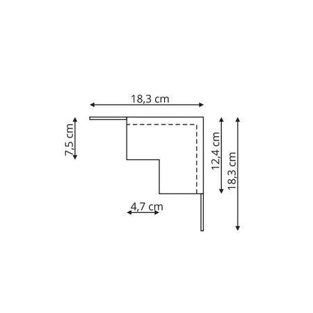 Magnetic Łącznik wewnętrzny czarny