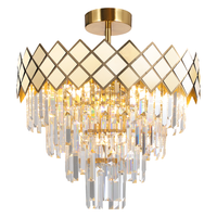 Milagro - Lampa sufitowa CARISMA GOLD 9xE14