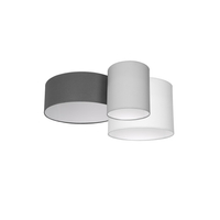 Milagro - Lampa sufitowa STAN GREY 3xE27