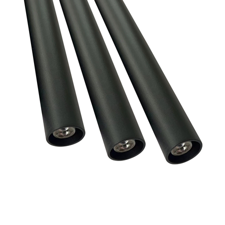 Lampa wisząca Lungo 3 linia czarna 3xG9