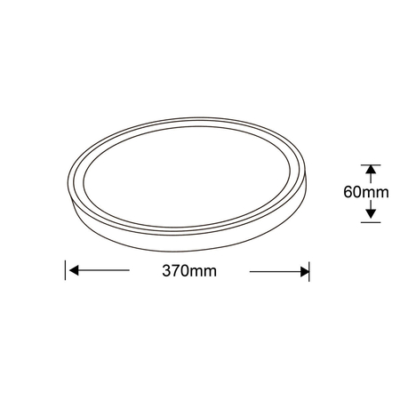 Plafon Vegas 40 cm biały LED 4000K