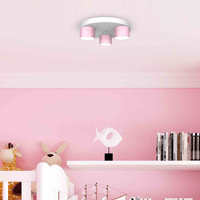 Lampa sufitowa Dixie 3xGX53 Różowy/Biały