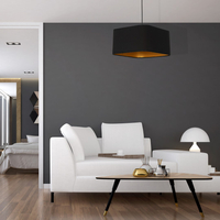 Milagro - Lampa wisząca NAPOLI BLACK/GOLD 1xE27