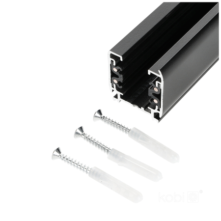 Szynoprzewód 3-obwodowy 2m czarny Kobi