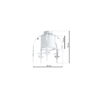 Milagro - Lampa sufitowa BALETNICA WHITE 1xE27