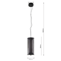 Lampa wisząca Aeris dymna LED CCT
