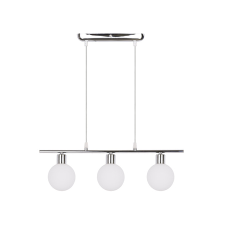 Candellux - Oden Lampa Wisząca Chromowy 3X40W G9 Klosz Biały