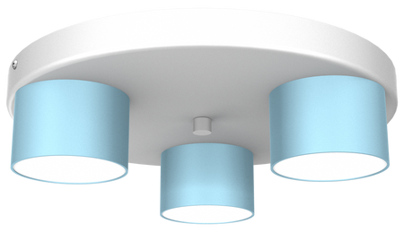 Milagro - Lampa sufitowa DIXIE Blue/White 3xGX53