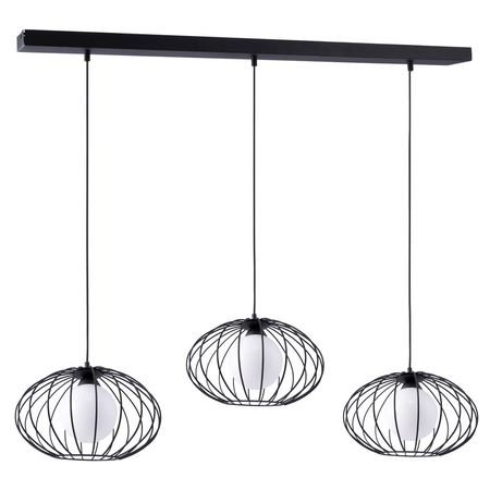 Milagro - Lampa Wisząca KRONOS BLACK 3xE14