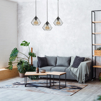 Milagro - Lampa wisząca NORMAN BLACK 3xE27