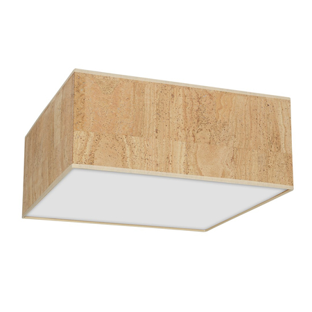 Milagro - Lampa sufitowa CORK White/Cork 3xE27