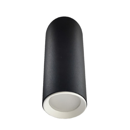 Tuba natynkowa Manacor 17 cm czarno - białe 1xGU10