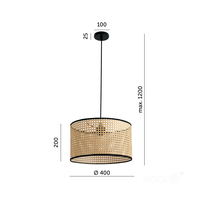 Lampa sufitowa BOHO RENNI B 1xE27 Kobi Design