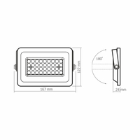 Naświetlacz LED biały halogen 5000K 2700lm 30W