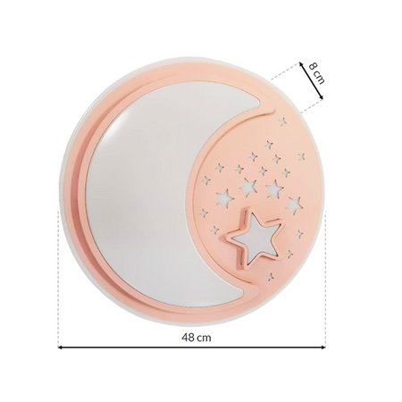 Milagro - Plafon NOTE PINK 45W LED Ø480 mm