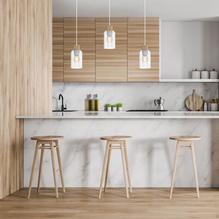 Milagro - Lampa wisząca MADERA 3xE27